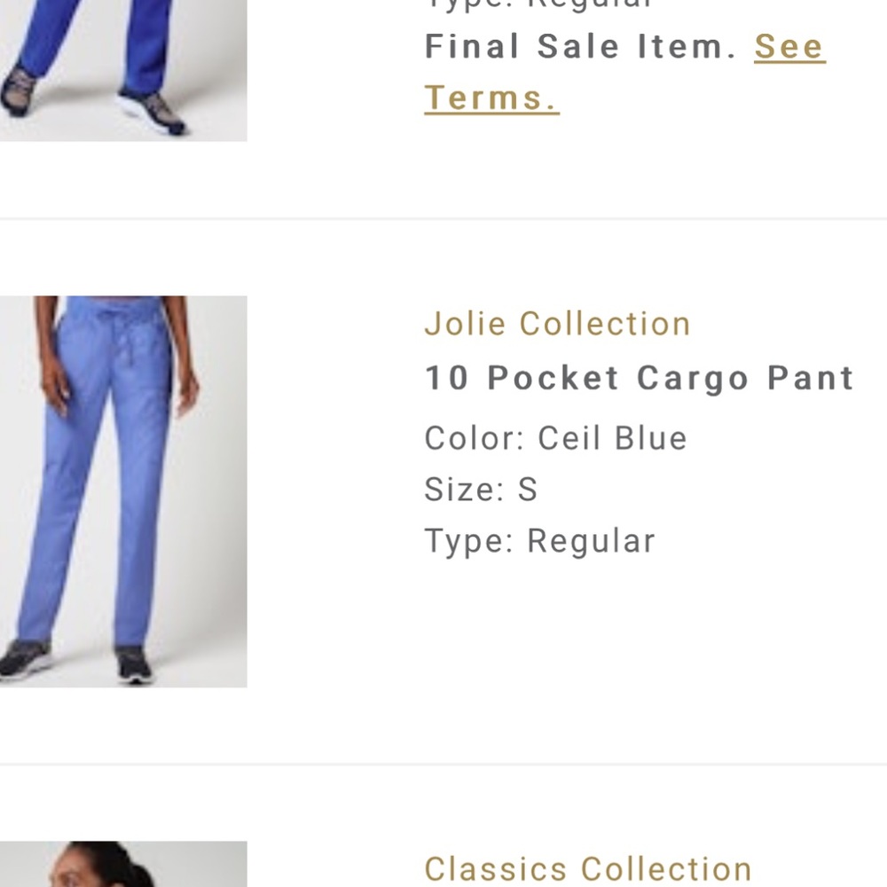 Jaanuu 10 pocket cargo pant ciel blue